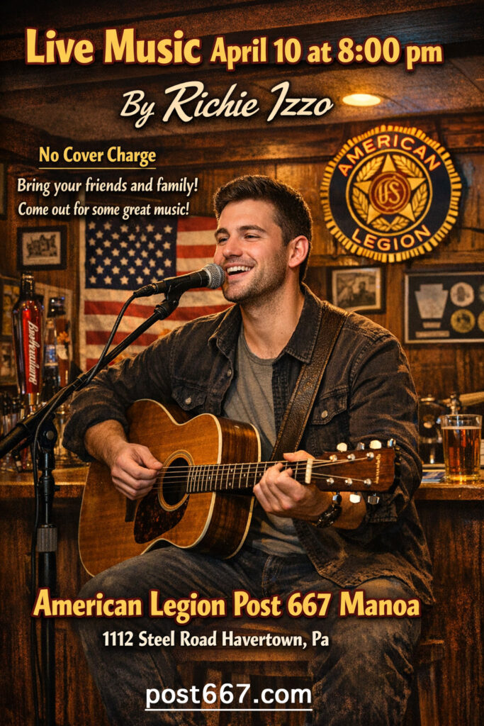 🎶 LIVE MUSIC • NO COVER 🎶 Join us Friday, April 10 at 8:00 PM for a great night of live music with Richie Izzo!