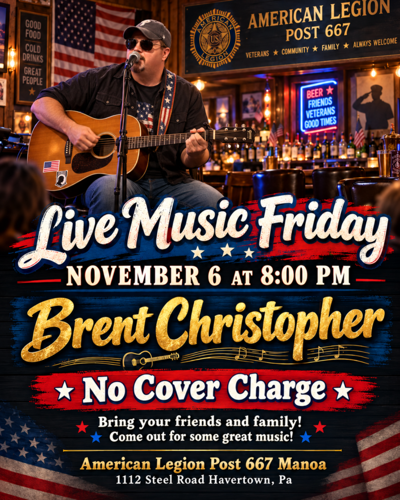 Live music at American Legion Post 667 in Havertown